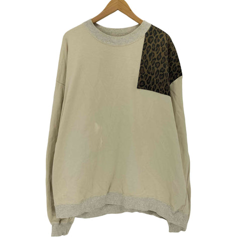 FLOWER OF THE UNIVERSE フラワー オブ ザ ユニバース WITH LEOPARD SWEAT メンズ M