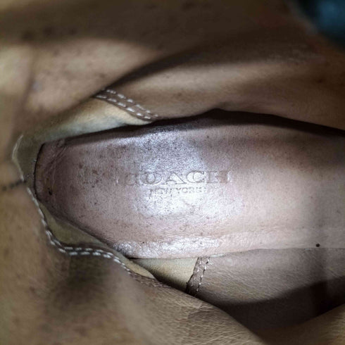 コーチ COACH スタッズ レザーショートブーツ レディース US:7.5