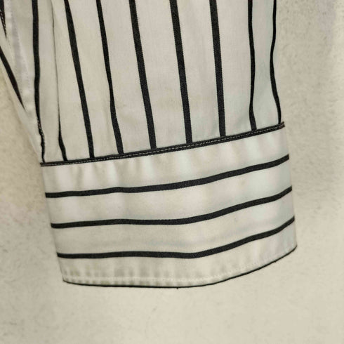 カルバンクラインジーンズ Calvin Klein Jeans ストライプ ウォッシュド ポプリン リラックス 長袖 シャツ メンズ L