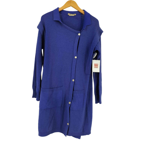 ソニアリキエル SONIA RYKIEL 襟付き フロントボタン ロング ニット カーディガン レディース