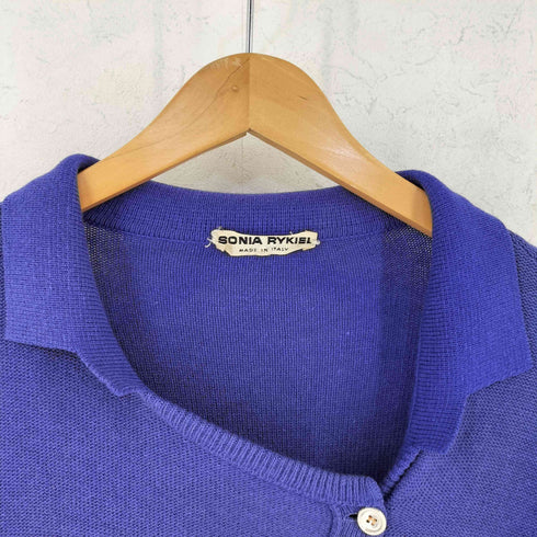 ソニアリキエル SONIA RYKIEL 襟付き フロントボタン ロング ニット カーディガン レディース