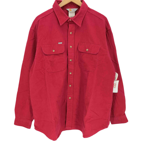 カーハート Carhartt 80-90S USA製 三角タグ シャモアクロス L/S ワークシャツ メンズ 2XL