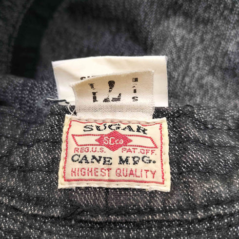 シュガーケーン SUGAR CANE 9oz BLACK COVERT PORKPIE HAT ブラックコバート ポークパイ ハット メンズ