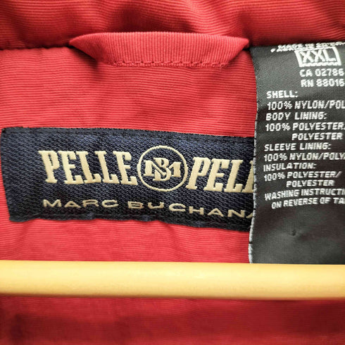 ペレペレ pelle pelle 90S OLD ロゴ刺繍 裏地フリース パテッド ブルゾン メンズ XXL