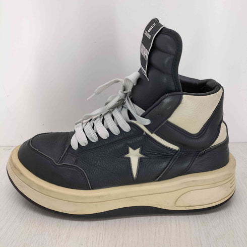 ダークシャドウバイリックオウエンス DRKSHDW by Rick Owens Turbowpn Black Cream ターボウェポン ミッド ブラック クラウドクリーム ハイカットスニーカー メンズ JPN:28.5