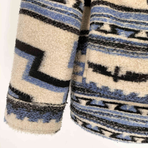 ザラ ZARA ネイティブ柄 フリース ボア ジャケット メンズ import:M
