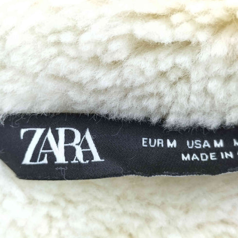 ザラ ZARA ネイティブ柄 フリース ボア ジャケット メンズ import:M