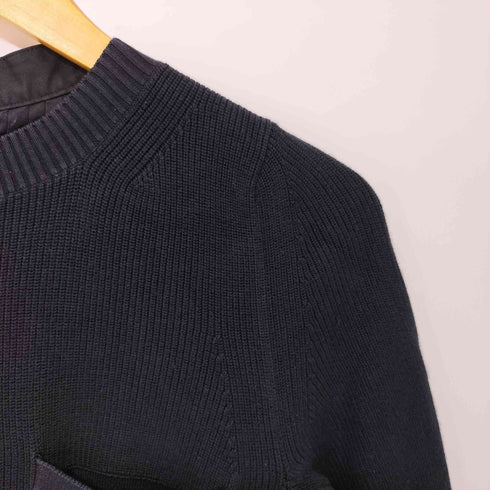 サカイ Sacai リブニット切替 ドッキング 袖フリル 半袖シャツ レディース JPN:2