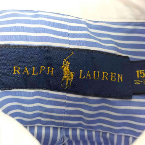 ラルフローレン RALPH LAUREN 現行タグ ポニー刺繍 ストライプ 長袖 ボタンダウンシャツ メンズ 15