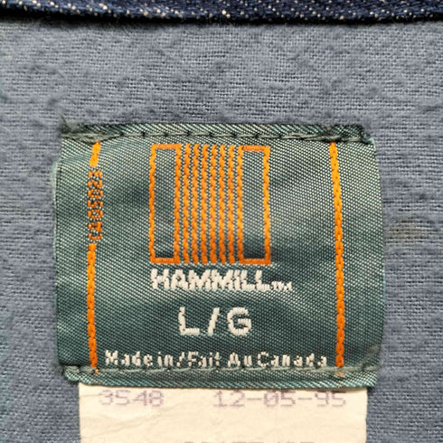 90S HAMMILL ハミル デニム カバーオール ジャケット メンズ L
