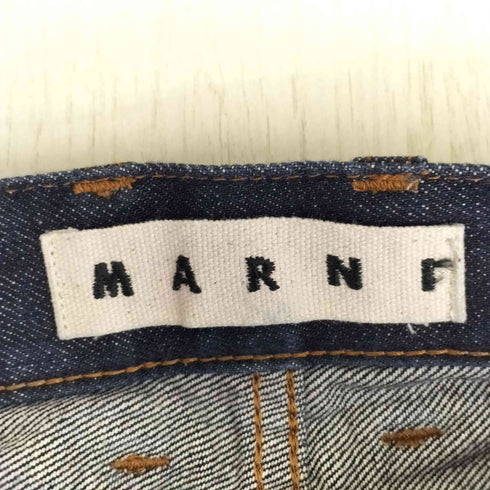 マルニ MARNI 切替 チェック ストレートデニムパンツ メンズ 29