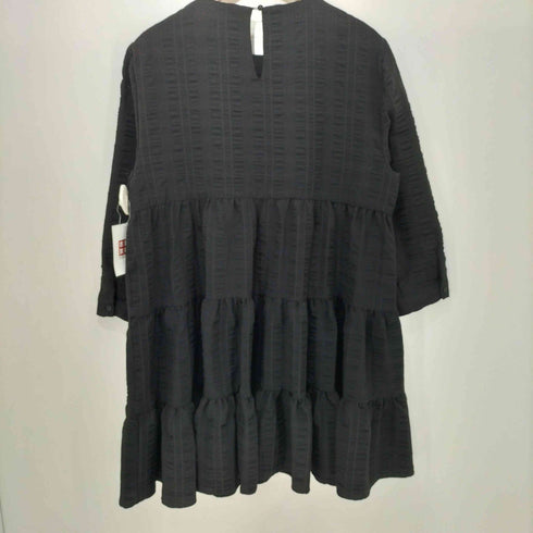ザラ ZARA 七分丈 Aライン ティアード ワンピース レディース import:L