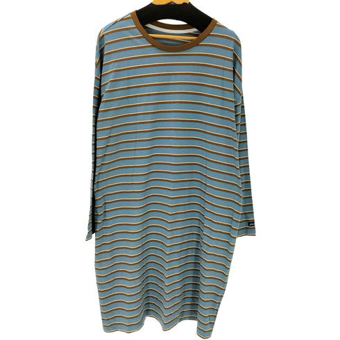 pluti Label プルティ Den loose one-piece ボーダー ロング ワンピース レディース FREE