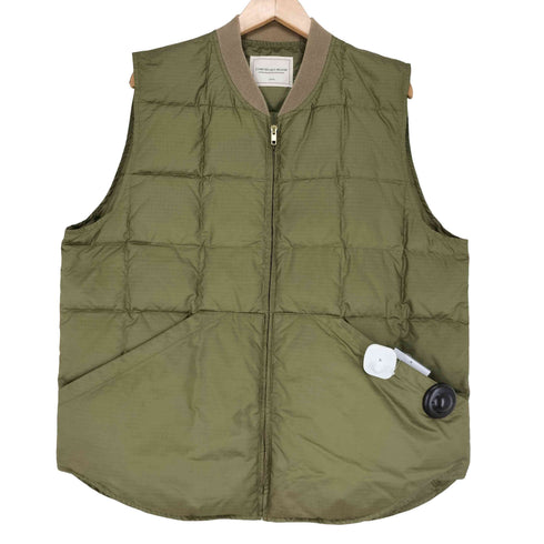 コンフォータブルリーズン COMFORTABLE REASON Rip-Stop Down Vest ノースリーブ キルティング リップストップ ダウン ベスト メンズ L