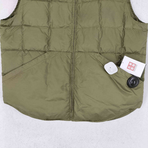コンフォータブルリーズン COMFORTABLE REASON Rip-Stop Down Vest ノースリーブ キルティング リップストップ ダウン ベスト メンズ L