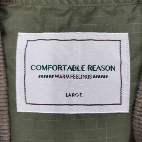 コンフォータブルリーズン COMFORTABLE REASON Rip-Stop Down Vest ノースリーブ キルティング リップストップ ダウン ベスト メンズ L