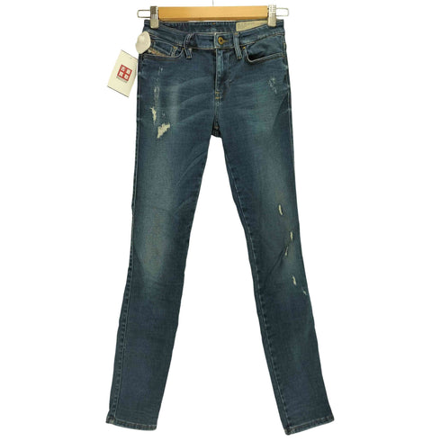 ディーゼル DIESEL SUPER SLIM-SKINNY REGULAR WAIST ダメージ スキニー デニム レディース W26 L30