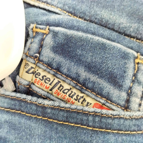 ディーゼル DIESEL SUPER SLIM-SKINNY REGULAR WAIST ダメージ スキニー デニム レディース W26 L30