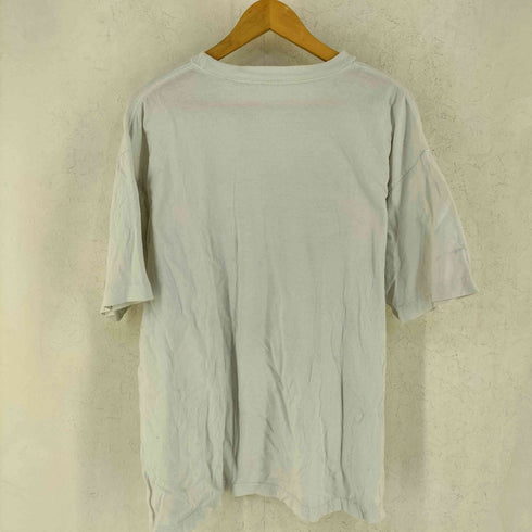 袖・裾ダブルステッチ ヒマワリ アートプリント 半袖 Tシャツ メンズ