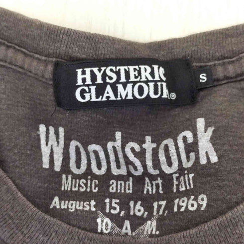 ヒステリックグラマー HYSTERIC GLAMOUR WOODSTOCK ウッド ストック キャラクターロゴプリント 半袖Tシャツ レディース S