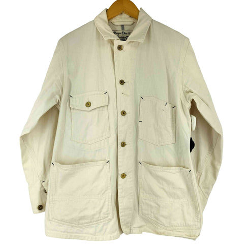 バーガスプラス BURGUS PLUS 11oz Denim Coverall 生成り デニム カバーオール メンズ import:M