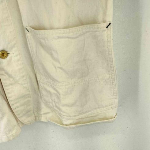 バーガスプラス BURGUS PLUS 11oz Denim Coverall 生成り デニム カバーオール メンズ import:M