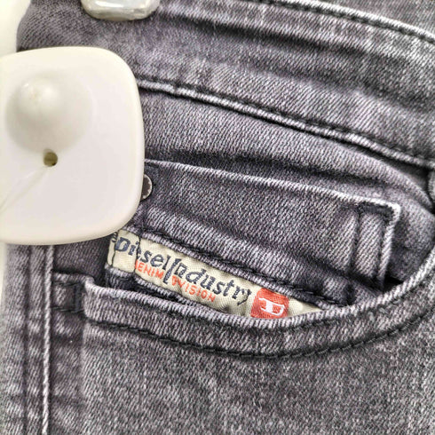 ディーゼル DIESEL SUPERSLIM-SKINNY LOWWAIST スキニー ブラックデニム レディース W27 L34