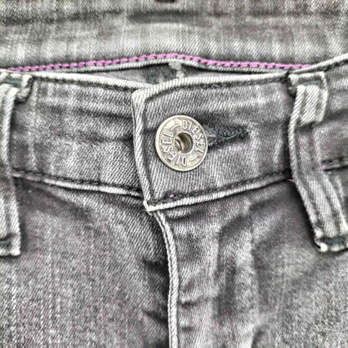 ディーゼル DIESEL SUPERSLIM-SKINNY LOWWAIST スキニー ブラックデニム レディース W27 L34