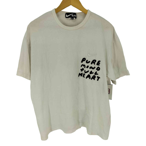 ブラックコムデギャルソン BLACK COMME des GARCONS Oversize Side Message Print Tee メンズ JPN:S