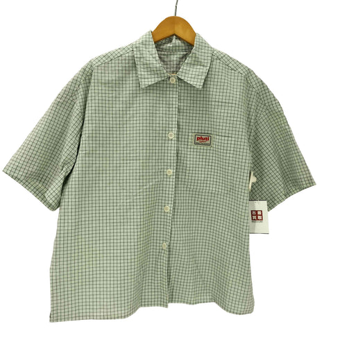 pluti Label プルティ Tennis green SET テニス グリーン セット チェック シャツ ショート パンツ セットアップ レディース ONE SIZE