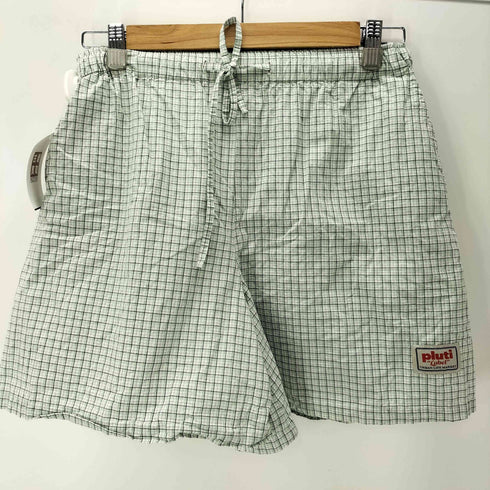 pluti Label プルティ Tennis green SET テニス グリーン セット チェック シャツ ショート パンツ セットアップ レディース ONE SIZE