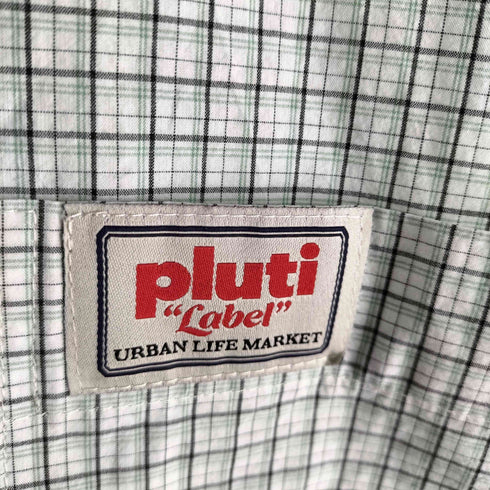 pluti Label プルティ Tennis green SET テニス グリーン セット チェック シャツ ショート パンツ セットアップ レディース ONE SIZE