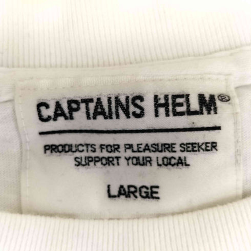 キャプテンズヘルム Captains Helm カジュアルロゴプリント 半袖Tシャツ メンズ L