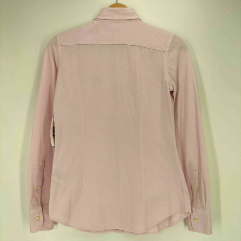 ラルフローレン RALPH LAUREN 現行タグ KNIT OXFORD スモールポニー刺繍 鹿の子 L/S 長袖 シャツ レディース import:S