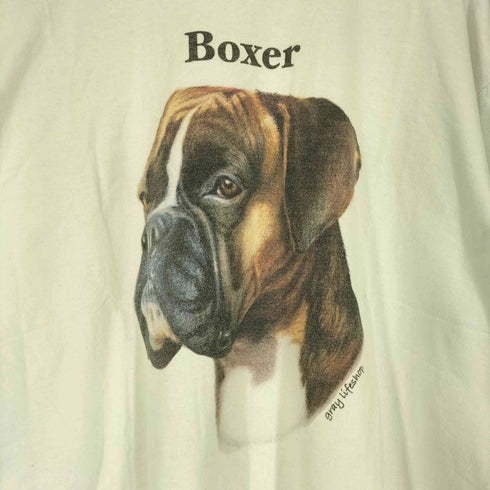 ロサンゼルスアパレル Los Angeles Apparel USA製 6.5oz Boxer アニマル プリント 半袖 Tシャツ メンズ XL