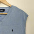 ポロゴルフラルフローレン POLO GOLF RALPH LAUREN 90S ポニー 刺繍 コットン ニット ベスト メンズ JPN:XL