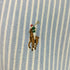 ラルフローレン RALPH LAUREN 現行タグ KNIT OXFORD スモールポニー刺繍 ストライプ 鹿の子 L/S 長袖 シャツ レディース import:S