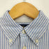 ラルフローレン RALPH LAUREN 現行タグ KNIT OXFORD スモールポニー刺繍 ストライプ 鹿の子 L/S 長袖 シャツ レディース import:S