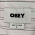 オベイ OBEY ボタンダウン ストライプ 長袖 シャツ メンズ L