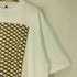 幾何学 袖裾シングル フロントプリント 半袖 Tシャツ メンズ XXL