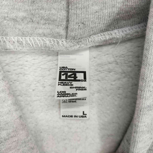 ロサンゼルスアパレル Los Angeles Apparel USA製 14oz プルオーバーパーカー メンズ L