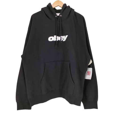 オベイ OBEY RED UCER HOOD レデューサー・フード 長袖 パーカー メンズ L