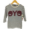 アイジュンヤワタナベコムデギャルソンマン eYe JUNYA WATANABE COMME des GARCONS MAN AD2012 eYeロゴ 7分丈ボーダーカットソー レディース S
