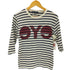 アイジュンヤワタナベコムデギャルソンマン eYe JUNYA WATANABE COMME des GARCONS MAN AD2012 eYeロゴ 7分丈ボーダーカットソー レディース S