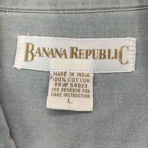 バナナリパブリック BANANA REPUBLIC 80-90S 長袖 ボタンダウン シャツ メンズ L