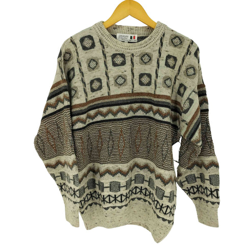 giorgio 総柄 クルーネックニット メンズ import:L