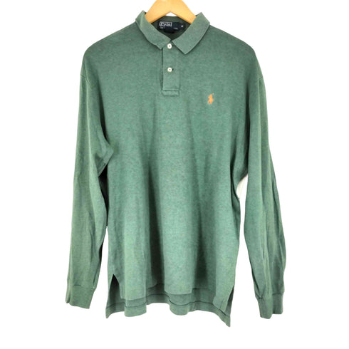ポロバイラルフローレン Polo by RALPH LAUREN 90S スモールポニー刺繍 ロングスリーブ ポロシャツ メンズ JPN:M