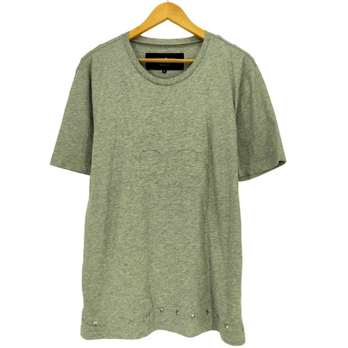 ハイドロゲン HYDROGEN エンボス加工 スタッズ クルーネックTシャツ Y2K メンズ import:XL