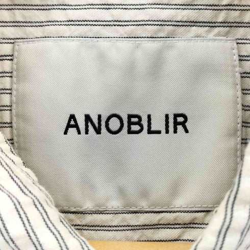 ANOBLIR コットンストライプシャツ メンズ import:M