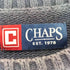 チャップス CHAPS エンブレムロゴ刺繍 コットンクルーネックニット メンズ import:L
